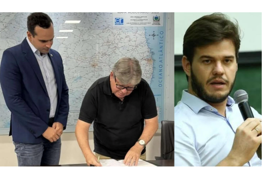 Governador da Paraíba João Azevedo e vice-governador Lucas Ribeiro.