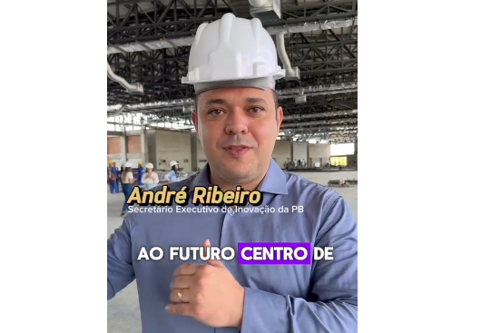 Secretário André Ribeiro visita obras avançadas do Centro de Convenções