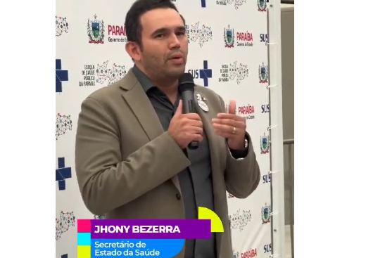 Secretário de Saúde do Estado, Dr. Jhony Bezerra.