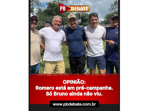 PB DEBATE: 'Romero está em pré-campanha. Só Bruno ainda não viu'