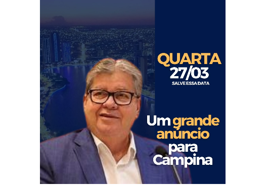 URGENTE / EXCLUSIVO: João Azevedo estará em Campina para um grande anúncio