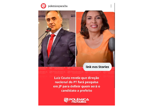 POLÊMICA PB: 'Luiz Couto revela que direção nacional do PT fará pesquisa em JP para definir quem será o candidato a prefeito'