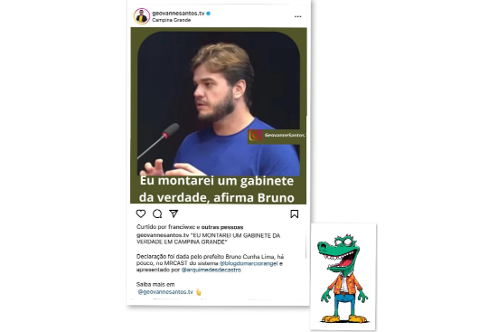 JACARÉ - A ATUAL GESTÃO DE CAMPINA GRANDE PARECE UMA 'PIADA PRONTA'
