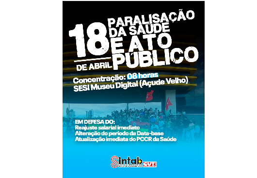 SERVIÇO PÚBLICO: Paralisação SINTAB