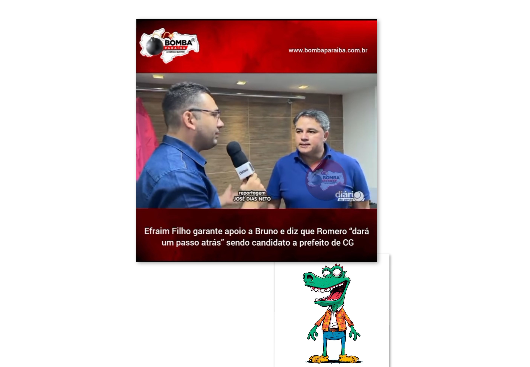 JACARÉ- Romero deve ouvir o chamamento dos seus eleitores e das ruas de CAMPINA, ou a opinião da 'APOSTA' de Efraim ??