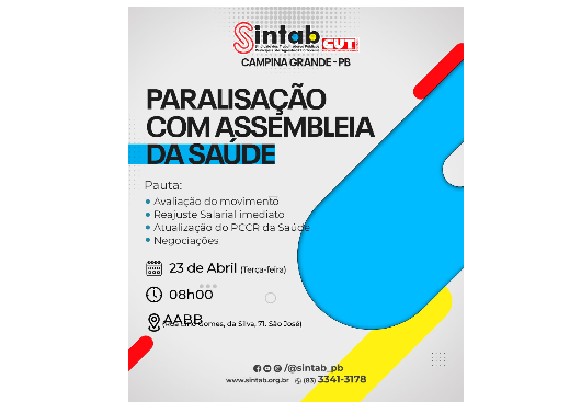 SERVIÇO PÚBLICO: PARALISAÇÃO SINTAB