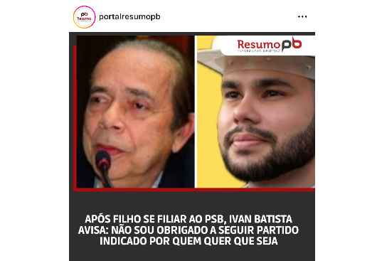 IVAN BATISTA e o duro recado a Bruno Cunha Lima