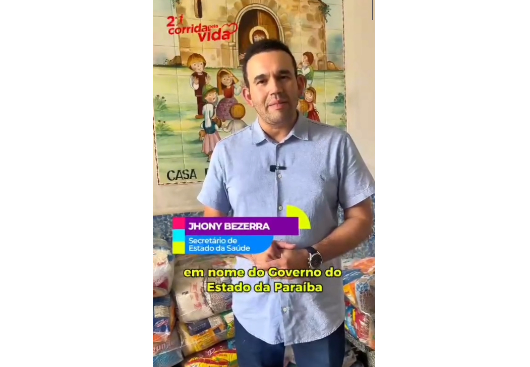 Secretário de saúde do estado promove entrega de alimentos de ação social