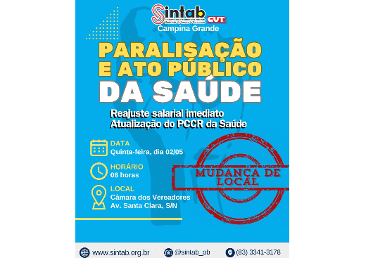 SERVIÇO PÚBLICO: CONVOCAÇÃO SINTAB