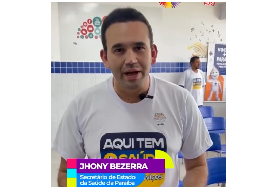 Secretário de Saúde do Estado, Dr. Jhony Bezerra.