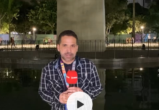 Falta de luminosidade na fonte do Parque Evaldo Cruz