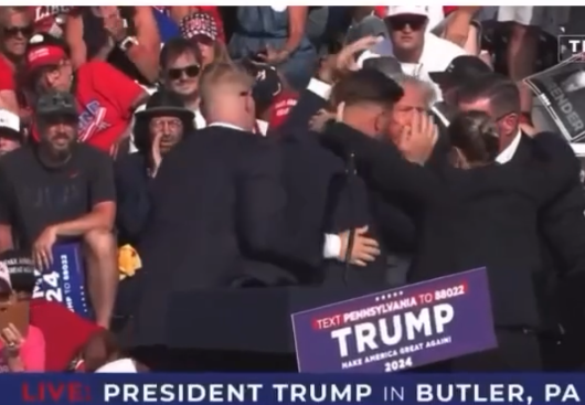URGENTE: VÍDEO: Após tentativa de assassinato e com sangue no rosto, Trump se recusa sair e grita: ‘Lutem!’ — Blog do BG
