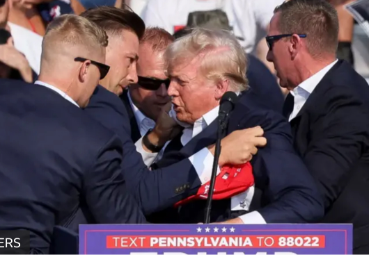 URGENTE: Trump é retirado de palco em comício na Pensilvânia após sons de disparos serem ouvidos — BBC BRASIL