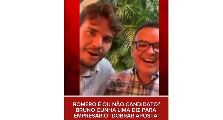 BRUNO CUNHA LIMA LAVA A ALMA, DOBRA A APOSTA E FATURA COM A DESISTÊNCIA DE ROMERO RODRIGUES
