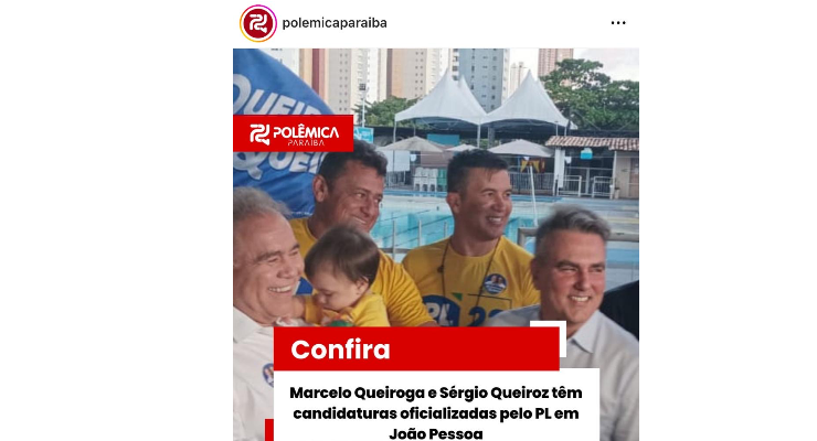 Marcelo Queiroga e Sérgio Queiroz têm candidaturas oficializadas pelo PL em João Pessoa — Polêmica Paraíba