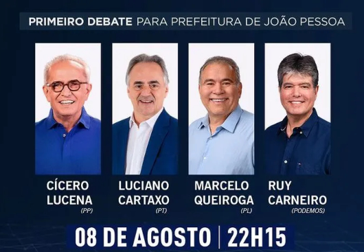 Paraíba Já transmitirá ao vivo debate da TV Arapuan com candidatos a prefeito de JP — PARAÍBA JÁ