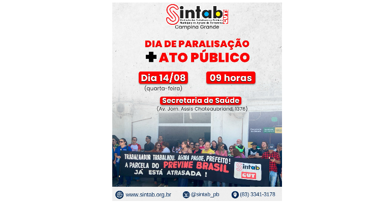 SERVIÇO PÚBLICO: ATO PÚBLICO SINTAB
