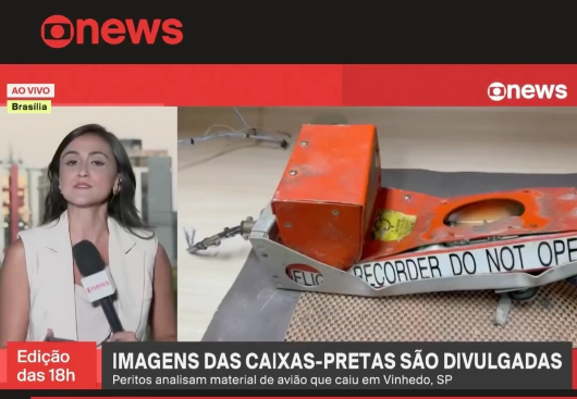 Vídeo mostra abertura de caixas-pretas de avião que caiu em Vinhedo (SP) e deixou 62 mortos — Globo News