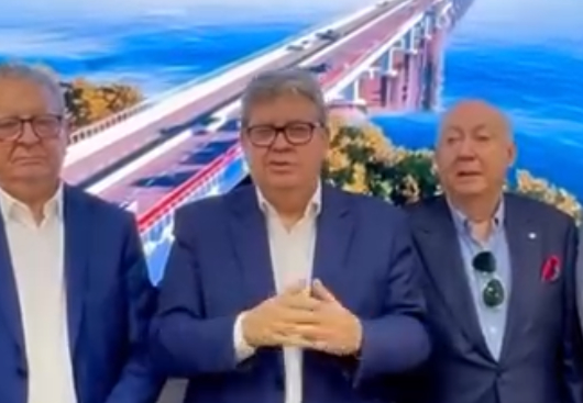 MOMENTO HISTÓRICO NA PARAÍBA: João Azevedo assina contrato para construção da ponte que beneficiará  trânsito de JOÃO PESSOA/SANTA RITA/BAYEUX/CABEDELO/LUCENA