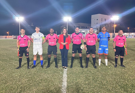 Presidente da Federação Paraibana de Futebol, Michele Ramalho, prestigia final do Campeonato Sub-20 em Itaporanga após representar o Brasil nas Olimpíadas