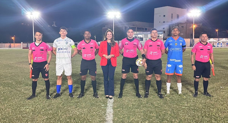 Presidente da Federação Paraibana de Futebol, Michele Ramalho, prestigia final do Campeonato Sub-20 em Itaporanga após representar o Brasil nas Olimpíadas