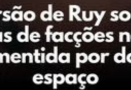 Versão de Ruy sobre ameaças de facções no Cristo é desmentida por dono do espaço — Paraíba Já