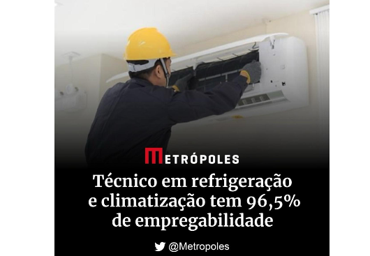 Técnico em refrigeração e climatização tem 96,5% de empregabilidade — Metrópoles