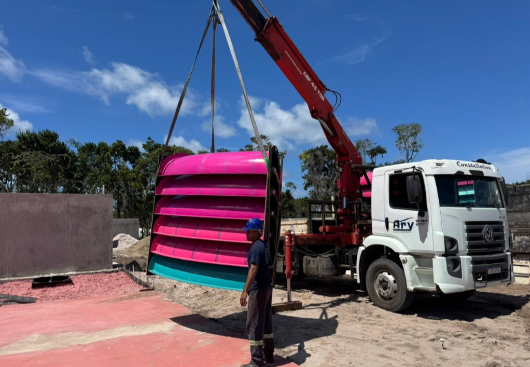 Acquaí Park inicia montagem dos primeiros brinquedos e deve abrir em João Pessoa no verão