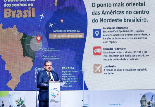 João Azevêdo apresenta Polo Turístico Cabo Branco a investidores e lideranças internacionais em evento da ONU em São Paulo