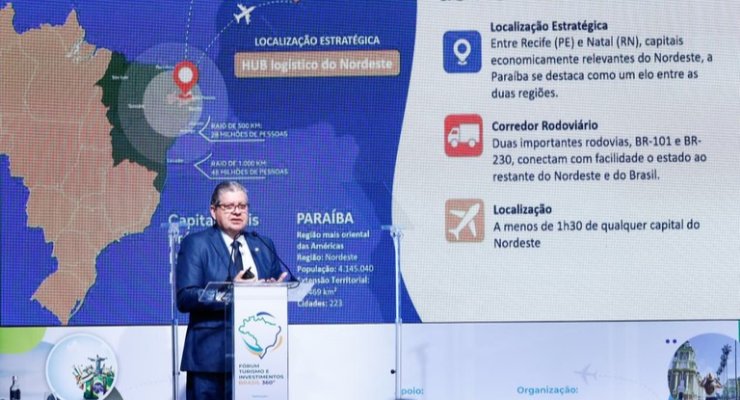 João Azevêdo apresenta Polo Turístico Cabo Branco a investidores e lideranças internacionais em evento da ONU em São Paulo