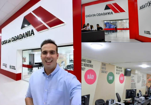 Vice-governador Lucas Ribeiro visita novas instalações da Casa da Cidadania no Centro de Campina Grande
