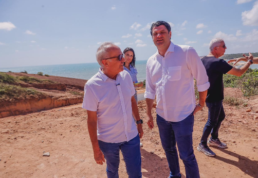 Cicero Lucena inspeciona obras da Orla Sul e projeta conclusão para fevereiro de 2026