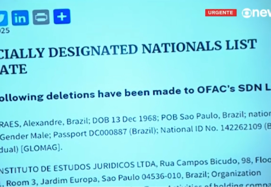 Moraes fora da Magnitsky:  derrota para Eduardo e vitória para diplomacia brasileira, diz Demetrio