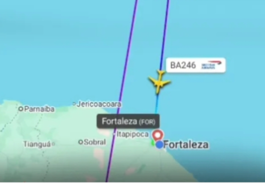 Surto e agressão a bordo: passageiro força voo para Londres a desviar e pousar em Fortaleza