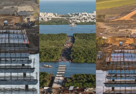 Ponte do Futuro: secretário diz que obras devem acelerar após conclusão de pilares na água e mantém entrega para 2026