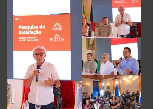 Cícero Lucena apresenta pesquisa de satisfação de eventos de fim de ano, em que mostra que 88% dos visitantes pretendem voltar a João Pessoa