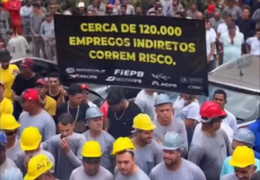 CONSTRUTORES PROTESTAM CONTRA DECISÃO DO TJPB QUE DERRUBOU LEI DE USO E OCUPAÇÃO DO SOLO E CITAM RISCO DE 120 MIL DEMISSÕES