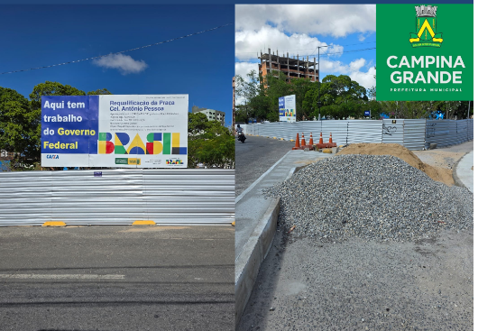 POR FALTA DE PAGAMENTOS DA PREFEITURA DE CAMPINA: OBRAS DA PRAÇA DA MORGAÇÃO PARAM, OPERÁRIOS ABANDONAM O LOCAL E POPULAÇÃO DENUNCIA DESCASO