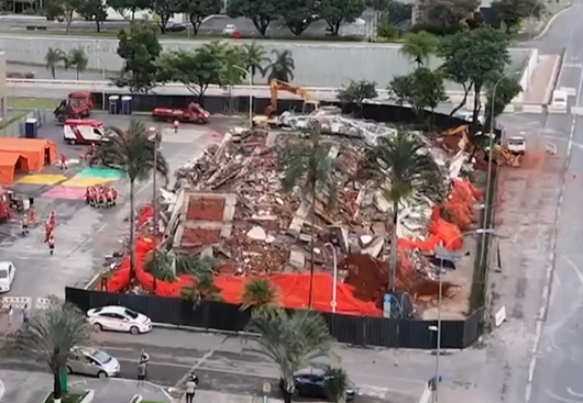 Veja como ficou o local após implosão do Torre Palace