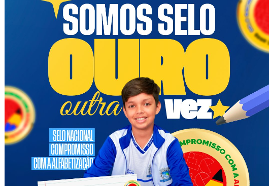 Patos é Selo Ouro de Compromisso com a Alfabetização pelo 2º ano consecutivo