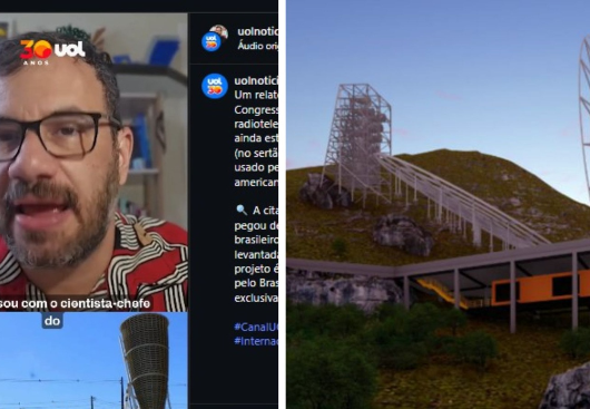 UOL destaca radiotelescópio na Paraíba que virou alvo do Congresso dos EUA