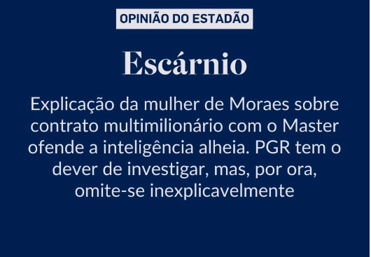 OPINIÃO DO ESTADÃO: “Escárnio”