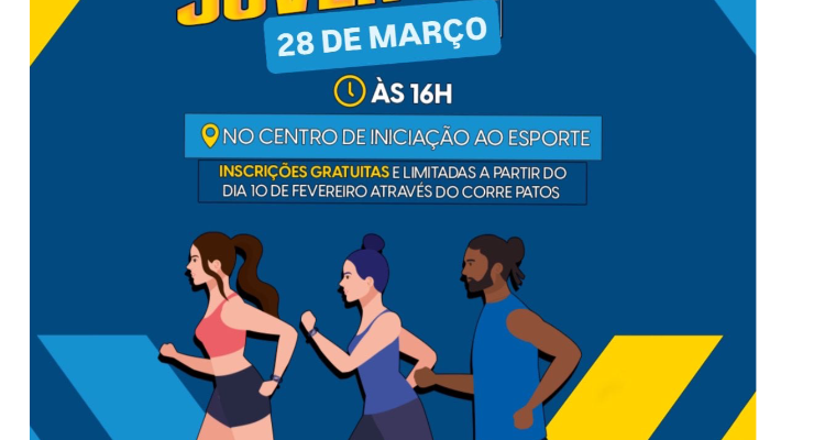 Corre Juventude vai movimentar Patos e incentivar prática esportiva entre jovens
