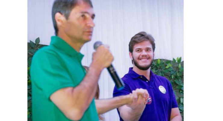 Romero Rodrigues ao lado de Bruno Cunha Lima.