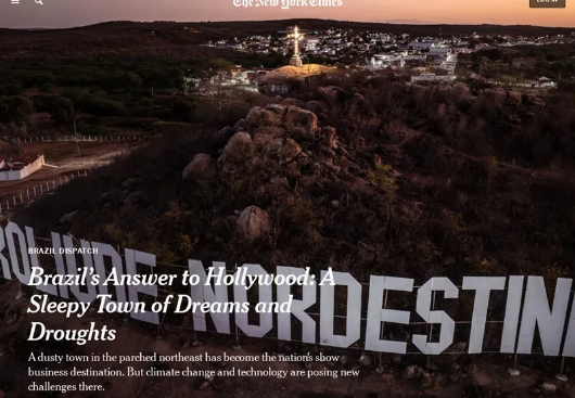 Cabaceiras é destaque no The New York Times