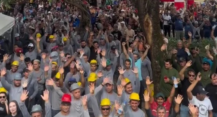 Protesto da construção civil