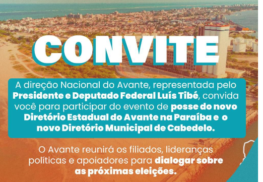 AVANTE REALIZA ATO HISTÓRICO NA PARAÍBA E TRANSFORMA CABEDELO EM EPICENTRO DA NOVA FASE DO PARTIDO NO ESTADO