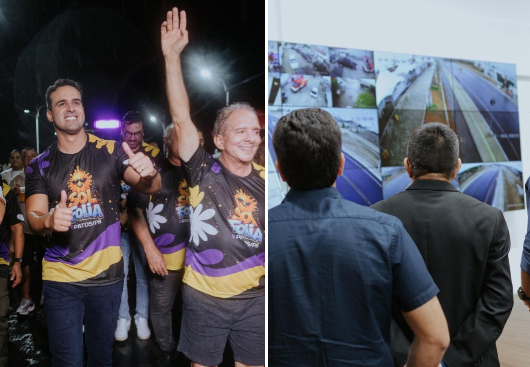 Lucas Ribeiro acompanha monitoramento das forças de segurança e participa da abertura do carnaval de Patos