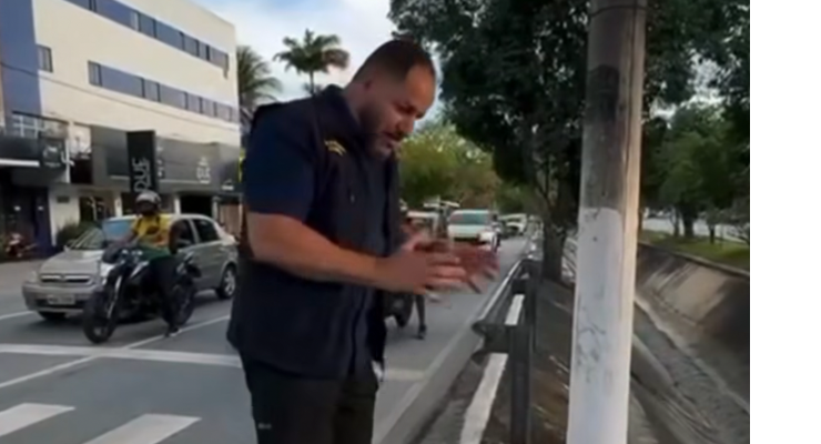 Vereador expõe faixas que colocam pedestres em risco em Campina Grande e critica 