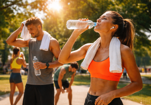 Treinar no calor pode causar queda de pressão e lesão
